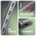 Концентратор AXAGON USB-C 9-in-1 4xUSB 3.2 + 2xUSB-C + HDMI + SD/TF + RJ45 1000Mbps + PD 100W black/gray (HMC-10HLS) Концентратор AXAGON USB-C 9-in-1 4xUSB 3.2 + 2xUSB-C + HDMI + SD/TF + RJ45 1000Mbps + PD 100W black/gray (HMC-10HLS)