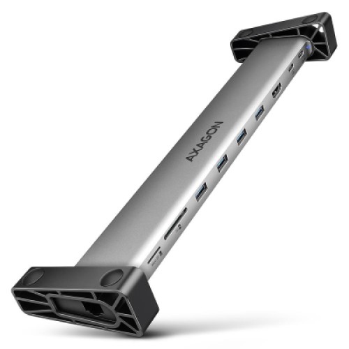 Концентратор AXAGON USB-C 9-in-1 4xUSB 3.2 + 2xUSB-C + HDMI + SD/TF + RJ45 1000Mbps + PD 100W black/gray (HMC-10HLS) Концентратор AXAGON USB-C 9-in-1 4xUSB 3.2 + 2xUSB-C + HDMI + SD/TF + RJ45 1000Mbps + PD 100W black/gray (HMC-10HLS)