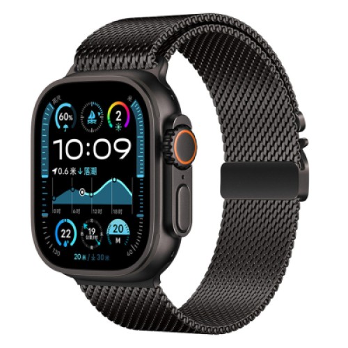 Ремешок для смарт-часов Armorstandart Milanese UltraLock для Apple Watch 49/46/45/44/42 (Series 1-3) Black (ARM88957)