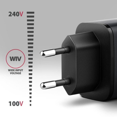 Зарядное устройство AXAGON 1xUSB-C PD67W + 1xUSB QC4+ PPS gray (ACU-PQ67)