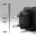 Зарядное устройство AXAGON 1xUSB-C PD67W + 1xUSB QC4+ PPS gray (ACU-PQ67)