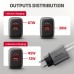Зарядное устройство AXAGON 1xUSB-C PD67W + 1xUSB QC4+ PPS display gray (ACU-PQ67D)