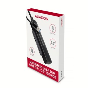 Адаптер AXAGON USB 3.0 AM to SATA 2.5" SSD/HDD 5Gbps black (ADSA-FP2A)