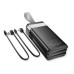 Батарея универсальная HOCO 30000mAh Plentiful 22.5W, built-in cables, LED, Black (DB58 / 715030) Батарея универсальная HOCO 30000mAh Plentiful 22.5W, built-in cables, LED, Black (DB58 / 715030)
