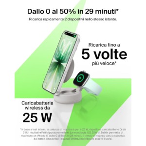 Зарядное устройство Belkin UltraCharge Pro 2-in-1 Convertible Mag (WIZ043KQSD)
