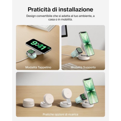 Зарядное устройство Belkin UltraCharge Pro 2-in-1 Convertible Mag (WIZ043KQSD) Зарядное устройство Belkin UltraCharge Pro 2-in-1 Convertible Mag (WIZ043KQSD)