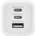 Зарядное устройство Belkin 2xUSB-C + 1xUSB PD70W PPS GaN white (WCH018HQWH)
