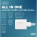 Зарядное устройство Digitus 1xUSB-C + 1xUSB PD45W GaN white (DA-10302) Зарядное устройство Digitus 1xUSB-C + 1xUSB PD45W GaN white (DA-10302)