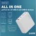 Зарядное устройство Digitus 3xUSB-C + 1xUSB PD140W GaN white (DA-10305)