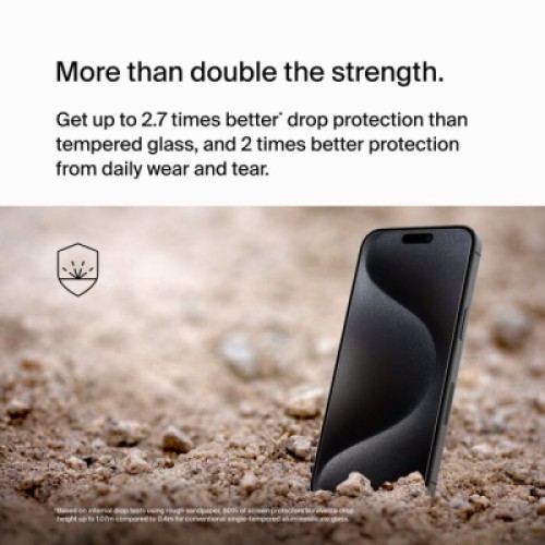Стекло защитное Belkin UltraGlass2 AM iPhone 15 Pro Max (OVA134ZZ)