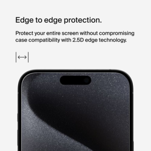 Стекло защитное Belkin UltraGlass2 AM iPhone 15 Pro Max (OVA134ZZ)
