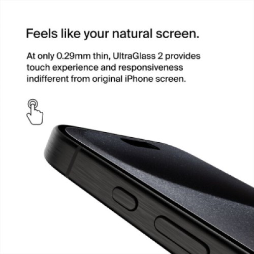Стекло защитное Belkin UltraGlass2 AM iPhone 15 Pro Max (OVA134ZZ)