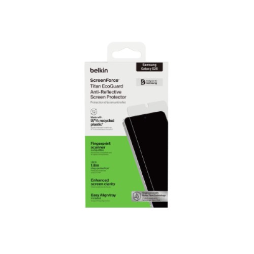 Стекло защитное Belkin Titan EcoGuard Samsung Galaxy S26 (OVB078HQ)