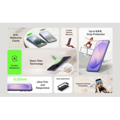 Стекло защитное Belkin Titan EcoGuard Samsung Galaxy S26 Ultra (OVB080HQ)