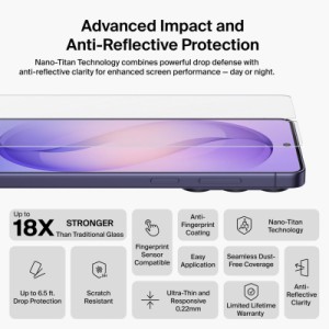 Стекло защитное Belkin Titan SmartShield Samsung Galaxy S26 Ultra (OVB074HQ)