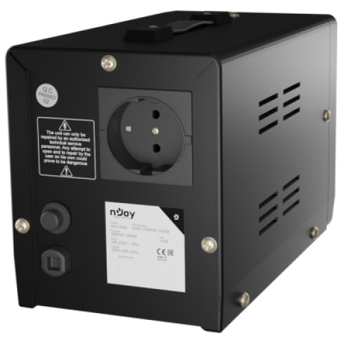 Стабилизатор напряжения nJoy Alvis 1000 (AVRL-10001AL-CS01B) AVR, 1 розетка (Alvis 1000) Стабилизатор напряжения nJoy Alvis 1000 (AVRL-10001AL-CS01B) AVR, 1 розетка (Alvis 1000)