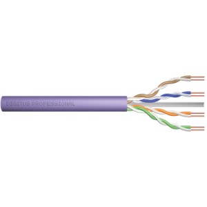 Кабель сетевой Digitus UTP 100м, cat.6, AWG 23/1, CU, LSZH-1, violet (U-UTP) (DK-1613-VH-1)