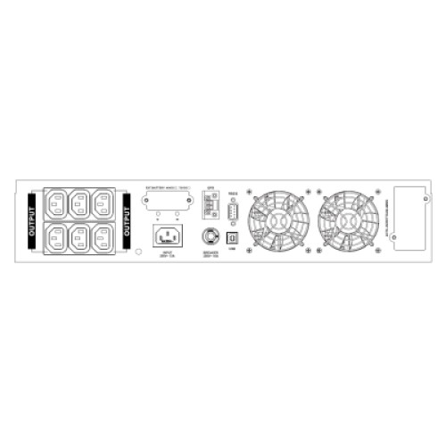 Источник бесперебойного питания SVC RT-2KSB On-Line RM 2000VA (RT-2KSB)