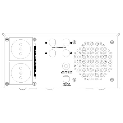 Источник бесперебойного питания SVC XL-1200 1200VА 1000W (XL-1200)