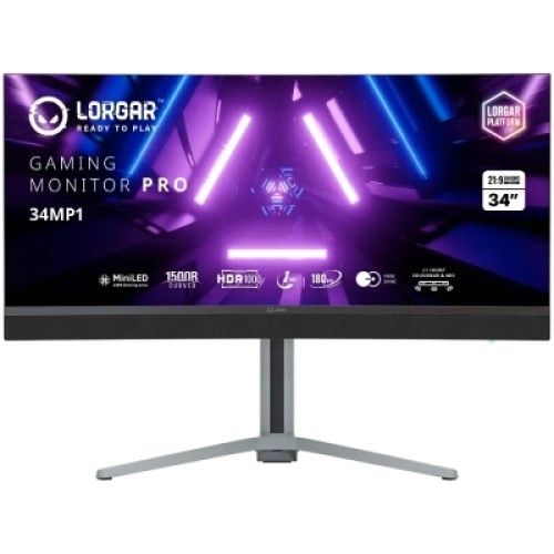 Монитор Lorgar 34MP1 (LRG-34MP1W180C-GY)