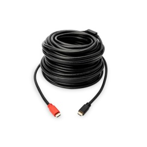 Кабель мультимедийный HDMI M to HDMI M 20.0m Full HD 60Hz AOC w/Amplifier black Digitus (AK-330105-200-S)