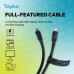 Дата кабель USB-C to USB-C 1.0m USB4 2.0 80G 240W 16K silicone black Digitus (AK-300350-010-S) Дата кабель USB-C to USB-C 1.0m USB4 2.0 80G 240W 16K silicone black Digitus (AK-300350-010-S)