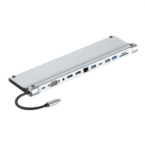 Концентратор 2E USB-C 10-in-1 3xUSB + 2xUSB-C + 2xHDMI + VGA + 3.5mm + microSD/SD + 1xRJ45 0.15m gray (2E-W2703) Концентратор 2E USB-C 10-in-1 3xUSB + 2xUSB-C + 2xHDMI + VGA + 3.5mm + microSD/SD + 1xRJ45 0.15m gray (2E-W2703)