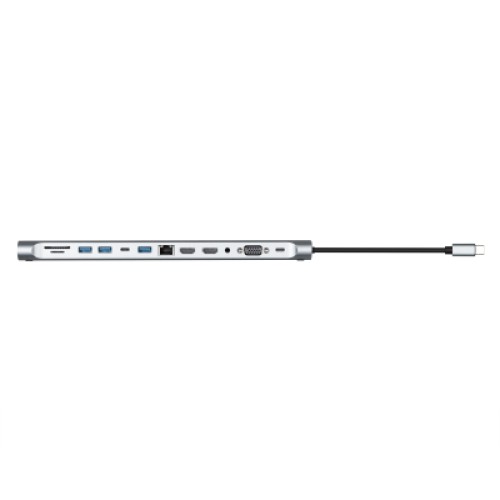 Концентратор 2E USB-C 10-in-1 3xUSB + 2xUSB-C + 2xHDMI + VGA + 3.5mm + microSD/SD + 1xRJ45 0.15m gray (2E-W2703) Концентратор 2E USB-C 10-in-1 3xUSB + 2xUSB-C + 2xHDMI + VGA + 3.5mm + microSD/SD + 1xRJ45 0.15m gray (2E-W2703)