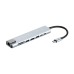Концентратор 2E USB-C 8-in-1 1xUSB 2.0 + 1xUSB 3.0 + 2xUSB-C PD + HDMI + microSD/SD + 1xRJ45 0.13m gray (2E-W2681)
