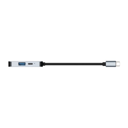 Концентратор 2E USB-C 4-in-1 1xUSB 3.0 + 1xUSB-C PD + HDMI 0.14m gray (2E-W2680)