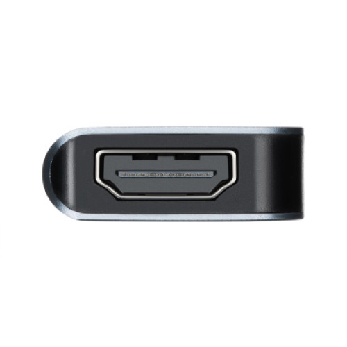 Концентратор 2E USB-C 4-in-1 1xUSB 3.0 + 1xUSB-C PD + HDMI 0.14m gray (2E-W2680)