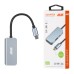 Концентратор 2E USB-C 4-in-1 1xUSB 3.0 + 1xUSB-C PD + HDMI 0.14m gray (2E-W2680)