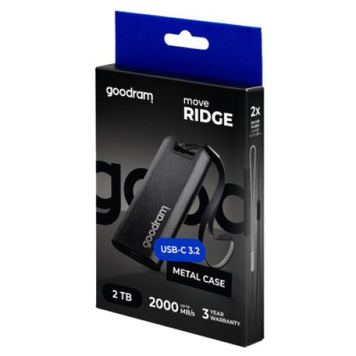 Накопитель SSD USB Type-C 2TB Move Ridge Goodram (SSDR-GMRE-02T-K0)