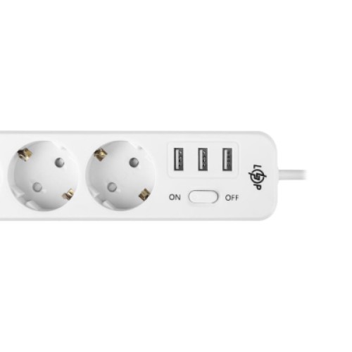 Сетевой фильтр питания LogicPower LP-X3 PREMIUM, 4m white (19526) Сетевой фильтр питания LogicPower LP-X3 PREMIUM, 4m white (19526)