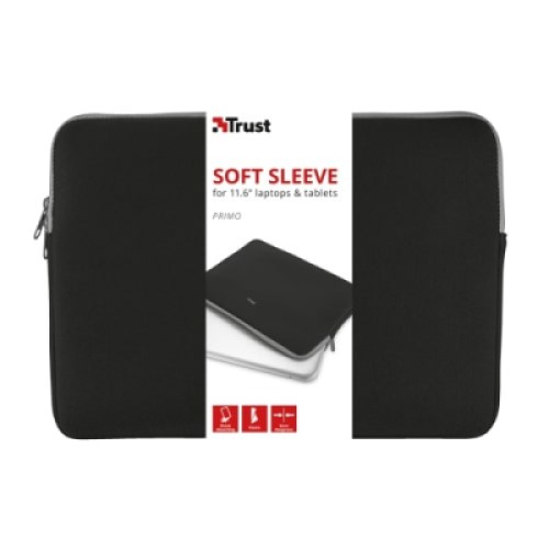 Чехол для ноутбука Trust 11.6, Primo Sleeve Black (21254_TRUST)