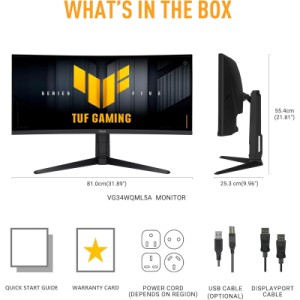 Монитор ASUS TUF Gaming VG34WQL5A (90LM0CI1-B01171)