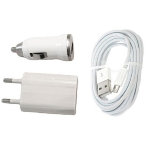 Зарядное устройство EasyLink (3 в 1) +кабель Lightning (EL-199 W)