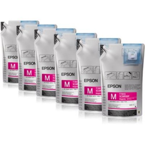Контейнер с чернилами Epson SC-F6000/7000 UltraChrome DS Magenta (1Lx6packs) (C13T741300) Контейнер с чернилами Epson SC-F6000/7000 UltraChrome DS Magenta (1Lx6packs) (C13T741300)