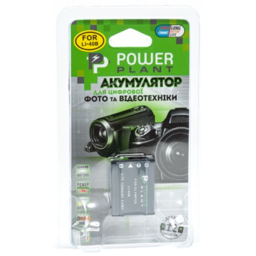 Аккумулятор к фото/видео PowerPlant Olympus Li-40B, Li-42B, D-Li63, D-Li108, NP-45, NP-80, NP-82 (DV00DV1090)
