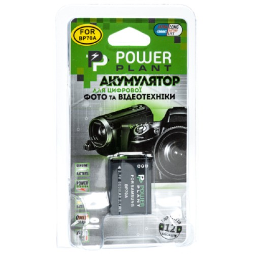 Аккумулятор к фото/видео PowerPlant Samsung BP70A (DV00DV1261)