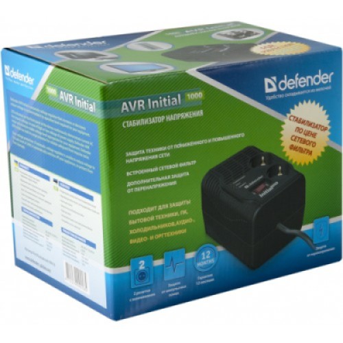 Стабилизатор Defender Initial 1000VA (99018)