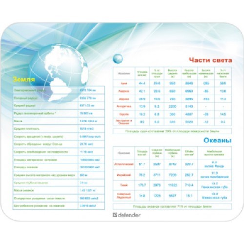 Коврик для мышки Defender School (50305)