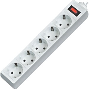 Сетевой фильтр питания Defender ES 5m 5 роз. white (99483)