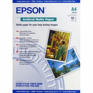 Фотобумага Epson A4 Archival Matte Paper (C13S041342)