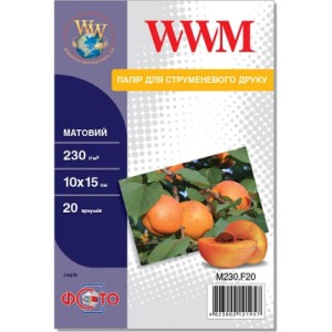 Фотобумага WWM 10x15 (M230.F20)