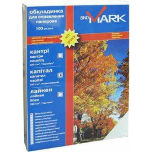 Обложка для переплета bindMARK карт. Кантри А4 230 г/м2 (100 шт.) ассорти (41729)