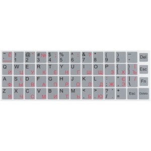 Наклейка на клавіатуру Brain silver (STBRNTRSILVER)