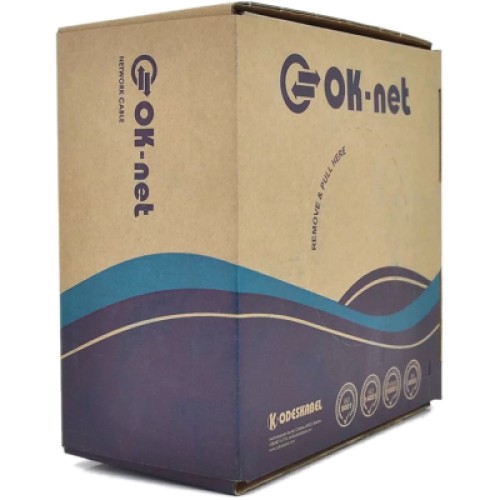 Кабель сетевой OK-Net UTP 305м cat.5e (U/UTP-cat.5Е) (КПВ-ВП (350) 4*2*0,51)