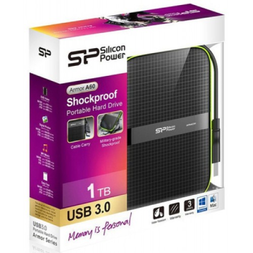 Внешний жесткий диск 2.5" 2TB Silicon Power (SP020TBPHDA60S3K)