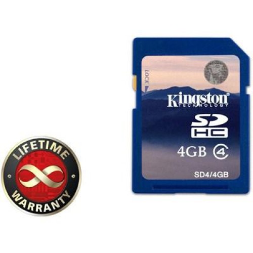 Карта памяти Kingston 4Gb SDHC class 4 (SD4/4GB)